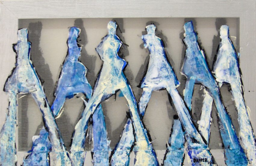 Transparant schilderij van beeldend kunstenaar Hester van Dapperen